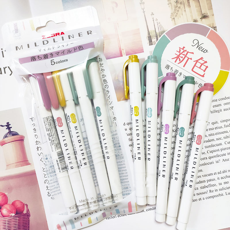 Zebra Pen Mildliner - علامات تمييز جديدة على شكل حمار