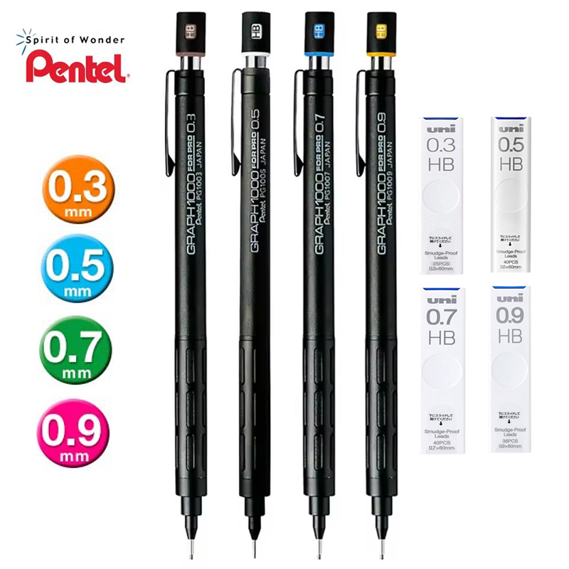 Pentel Pen Energel - رسم بياني Pentel PG1000 لقلم رصاص