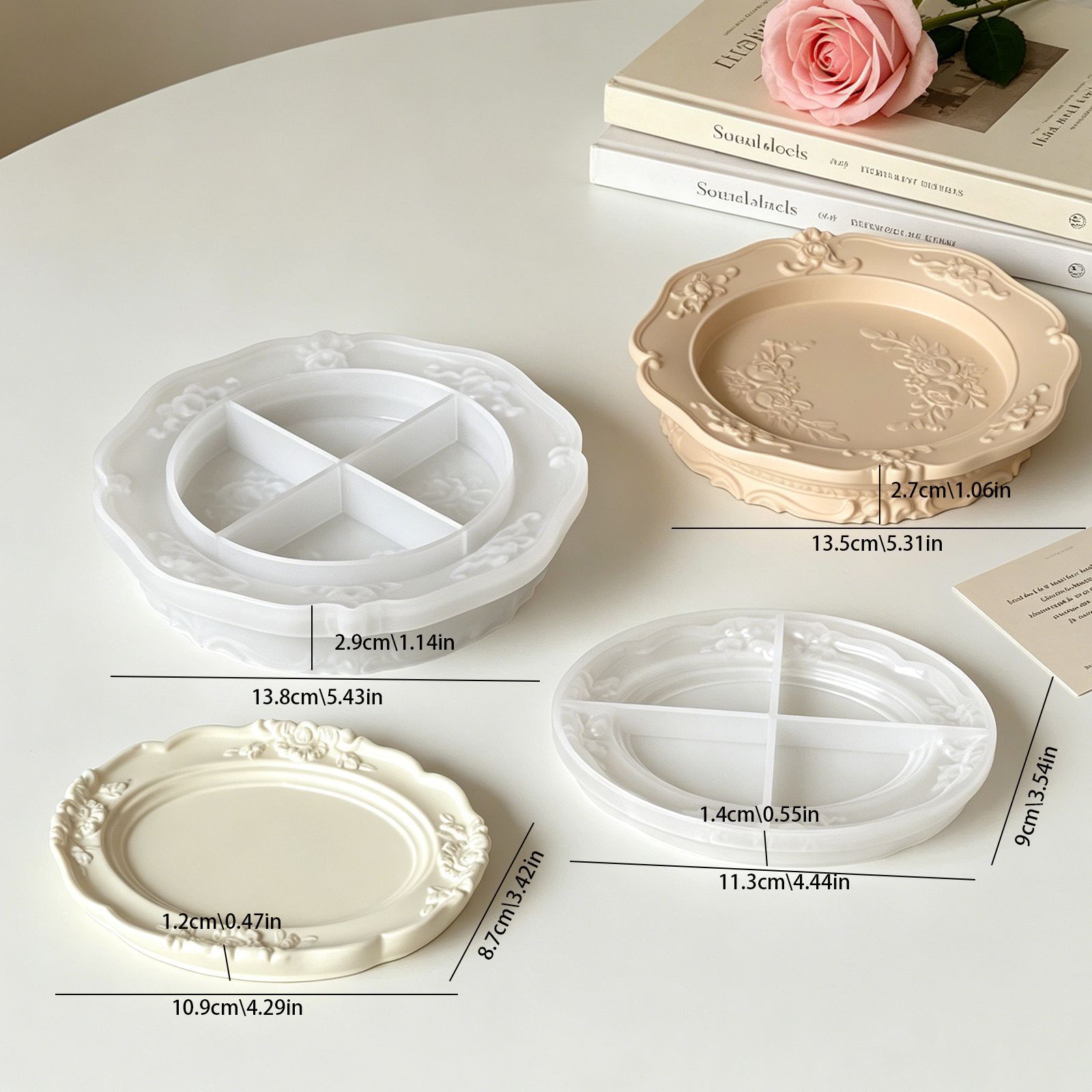 قالب سيليكون أنيق بتصميم باروك - مراجعة Soap Making Dish وسعره