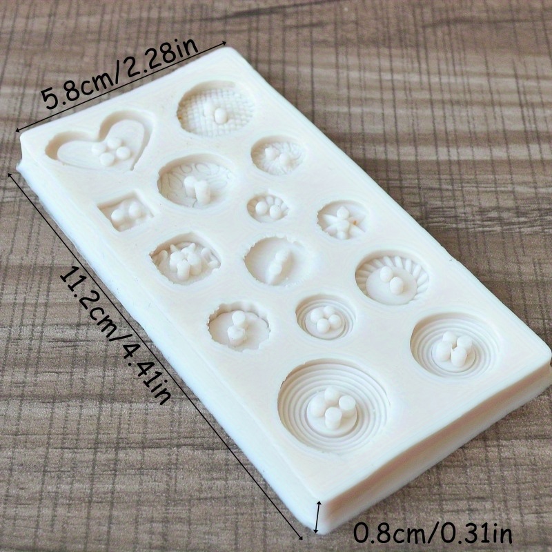 قالب سيليكون على شكل أزرار، قا - مراجعة Soap Making Dish وسعره