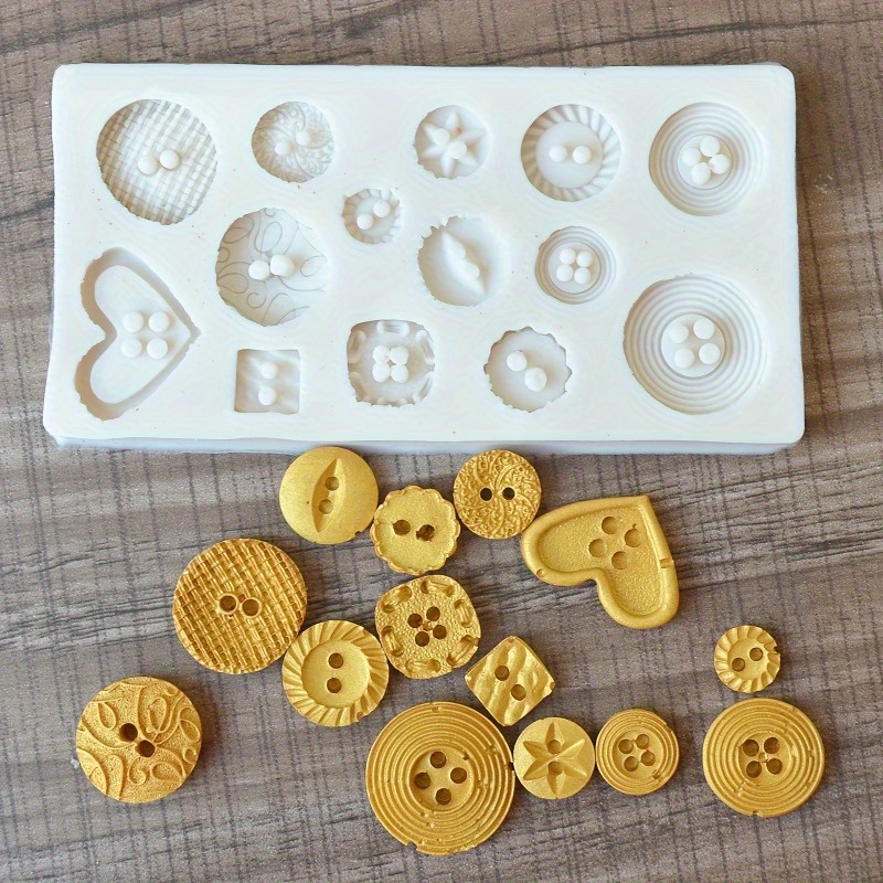 قالب سيليكون على شكل أزرار، قا - مراجعة Soap Making Dish وسعره