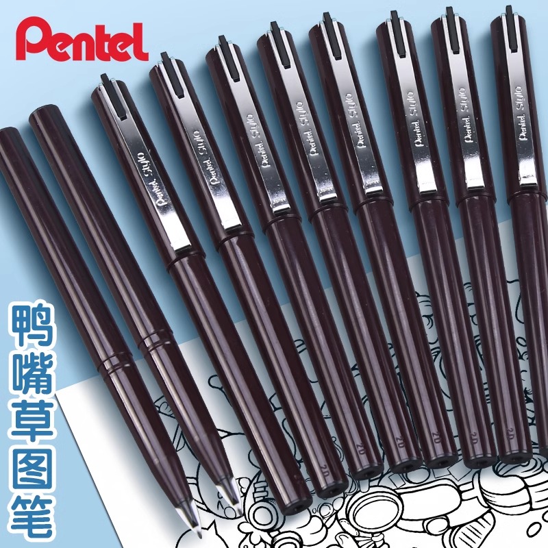 Pentel Arts Stylo رسم القلم خط - مراجعة Pentel Pen Sign Pen وسعره