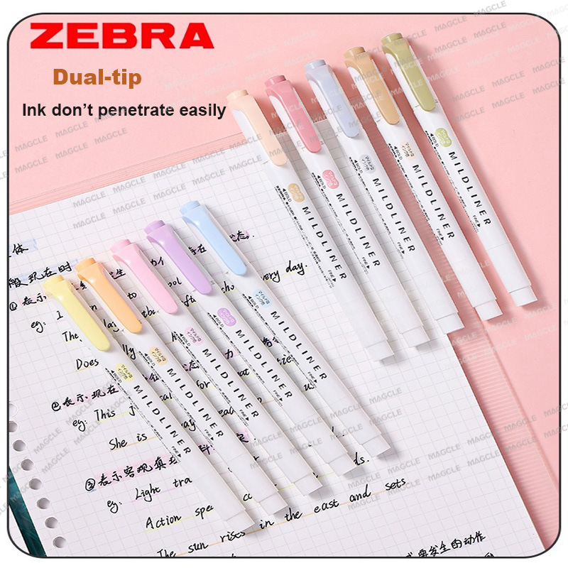 1 قطعة زيبرا WKT7 Mildliner هي - مراجعة Zebra Pen Mildliner وسعره