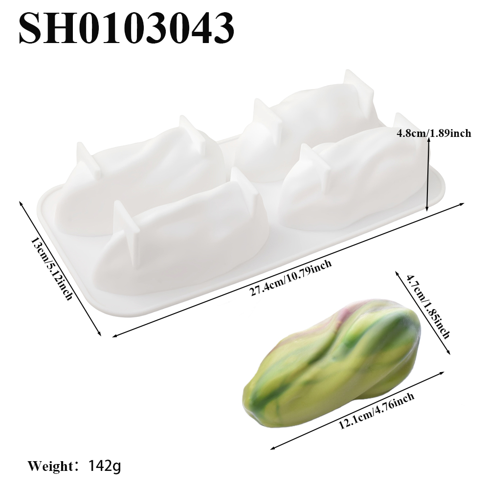 قالب خبز سيليكون بتصميم الفستق - مراجعة Soap Making Dish وسعره