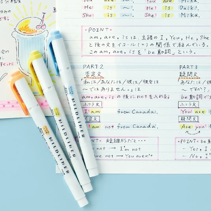 اليابان زيبرا Mildliner هيغليغ - مراجعة Zebra Pen Mildliner وسعره